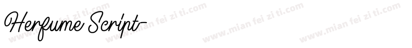 Herfume Script字体转换